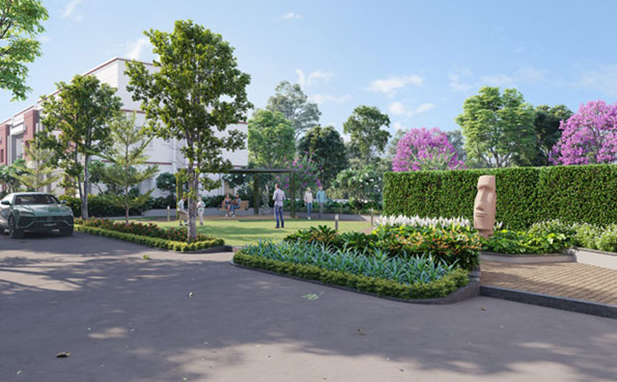 villas hyderabad outside serenity